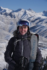 Picture of Bridget on a mountain in Sun Valley, Idaho